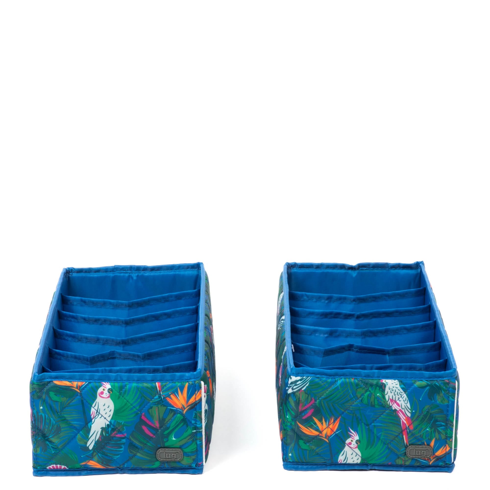 Dolly 2pc 6 Pocket Drawer Organizer - TROPICAL BIRDS - Dolly2pk_TropicalBirds_01
